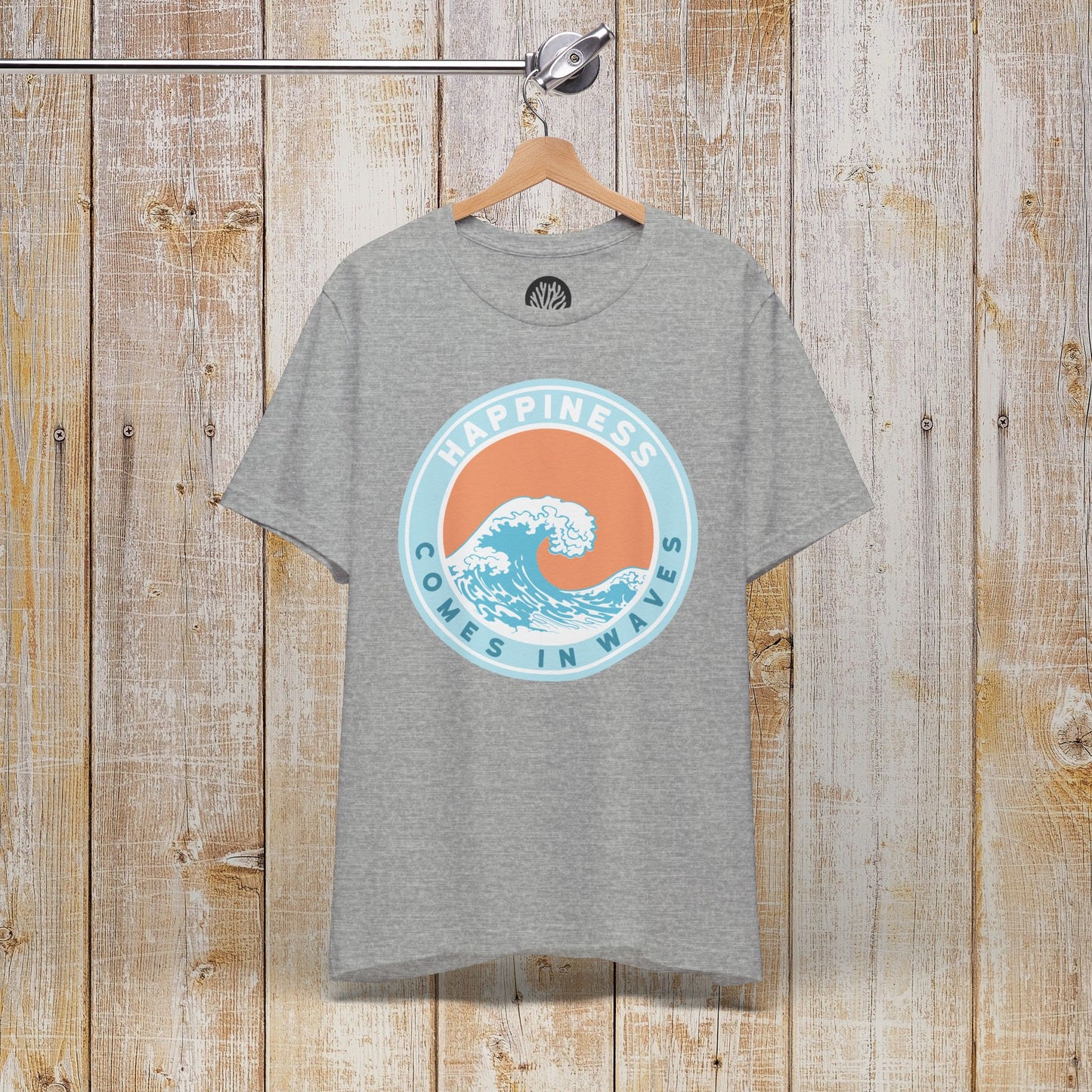 Surfer Shirt "Happiness comes in Waves"