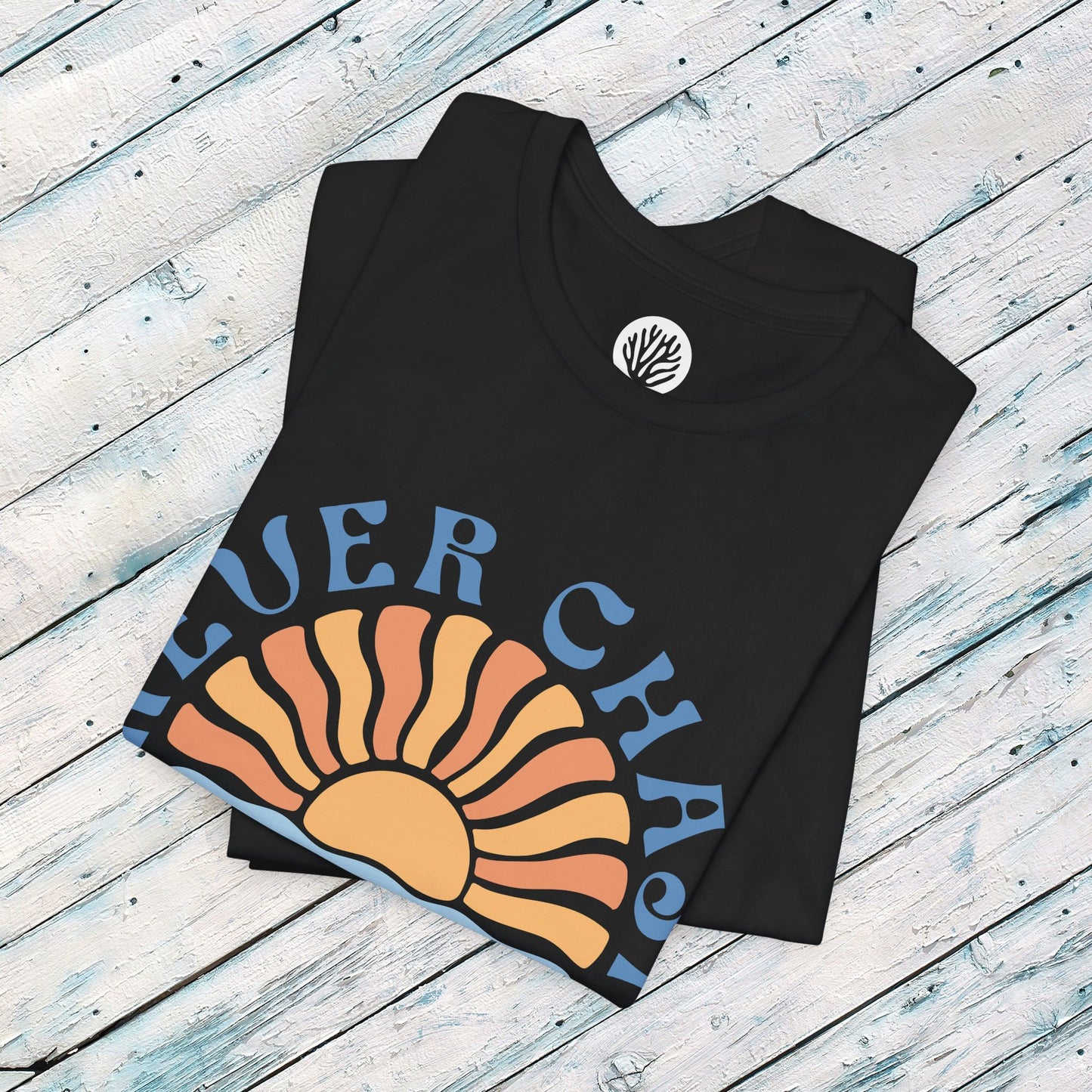 Surfer Shirt "Chasing Sunsets" | Relaxed Summer Vibe | Unisex Casual Wear, Beach Flat Art