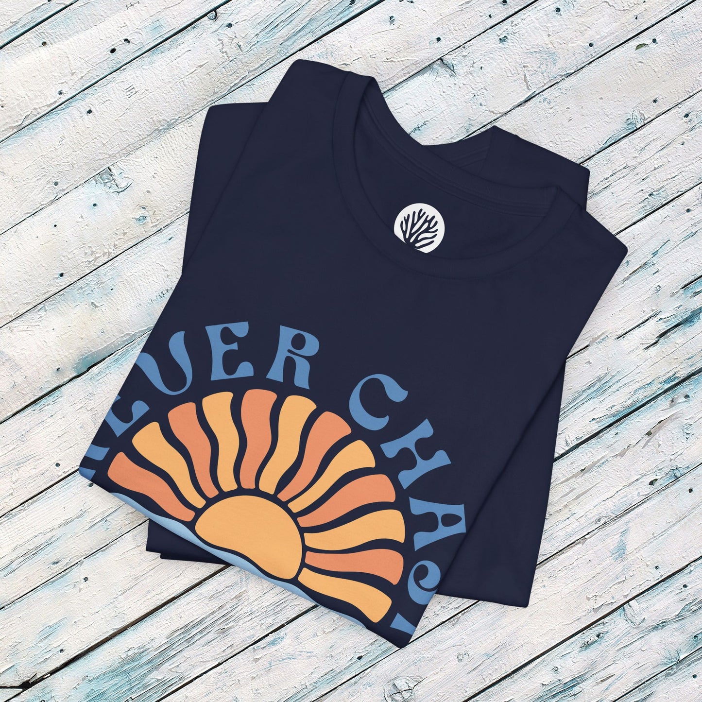 Surfer Shirt "Chasing Sunsets" | Relaxed Summer Vibe | Unisex Casual Wear, Beach Flat Art