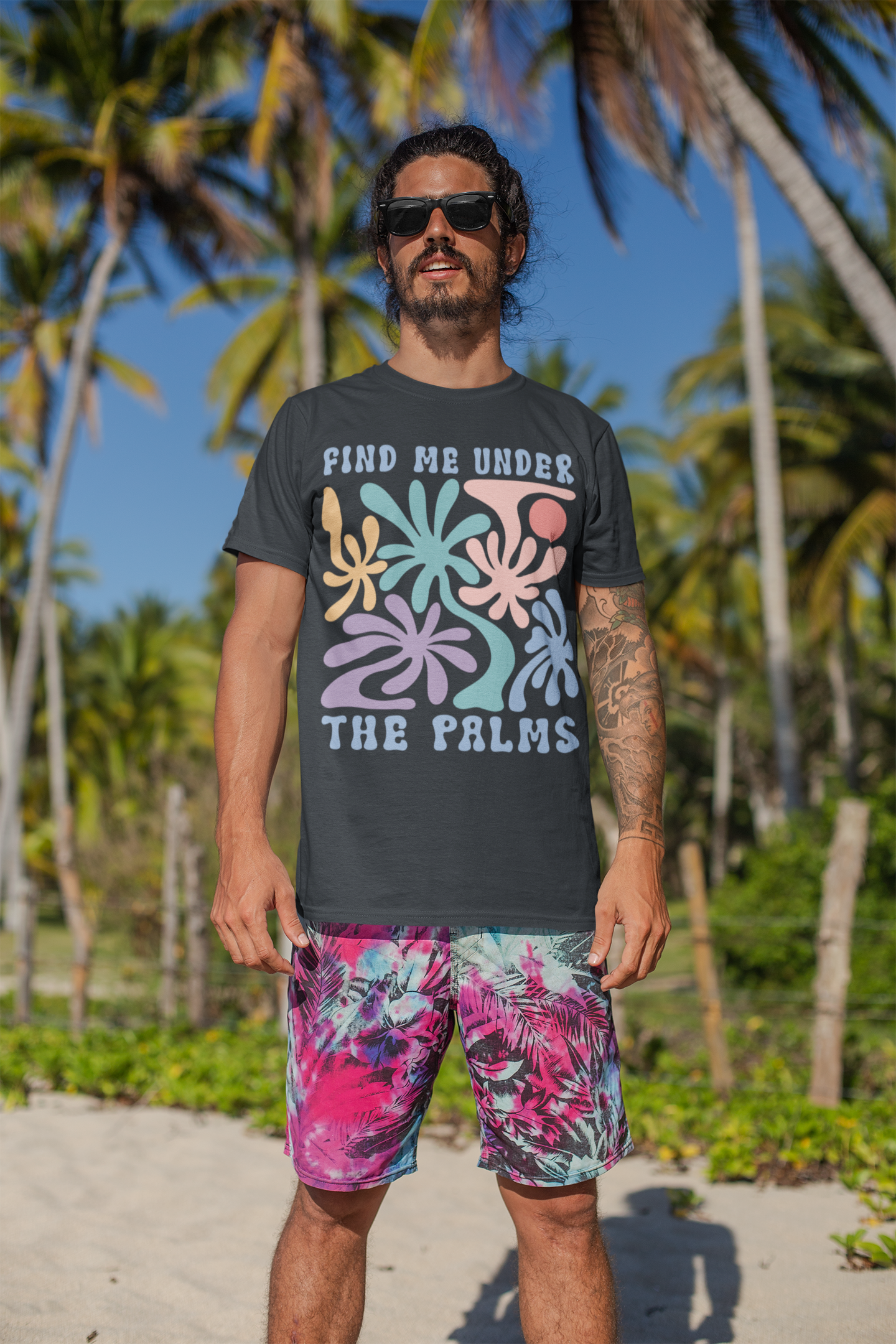 Surfer Shirt "Find me under the Palms"