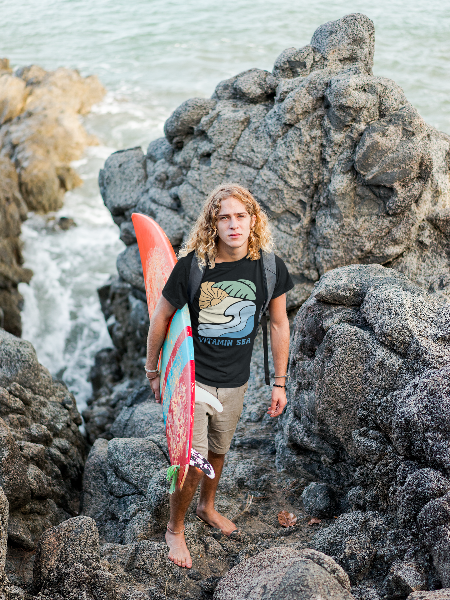 Surfer Shirt "Vitamin sea Natural"