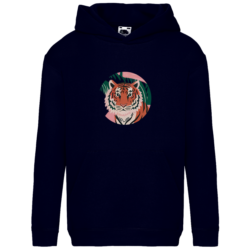 Kids Basic Hoodie Tiger kopf