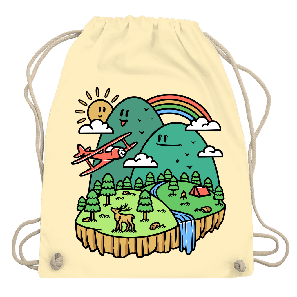 Turnbeutel Cute Mountain