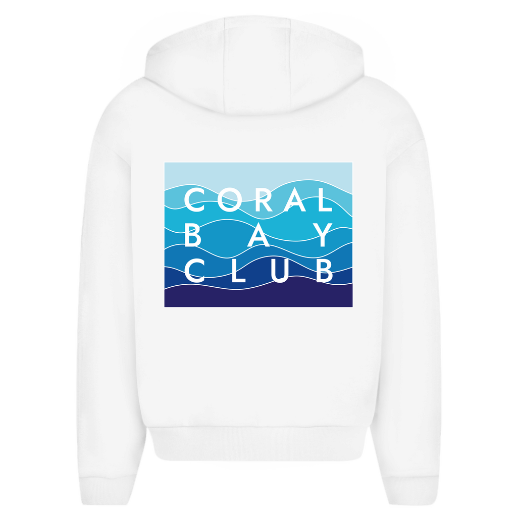 Zipper Hoodie Oversized "Gradient Waves"