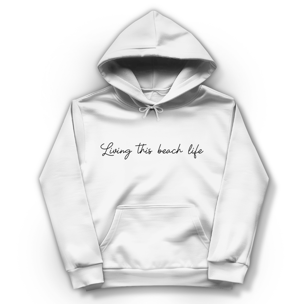 Hoodie Bonfire "Living this Beach Life"