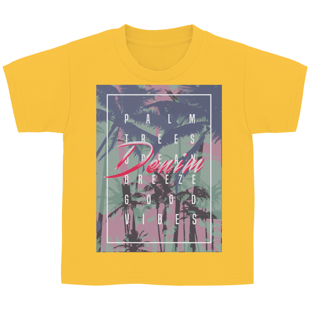 Kinder Basic T-Shirt Denim