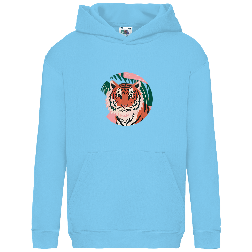 Kids Basic Hoodie Tiger kopf
