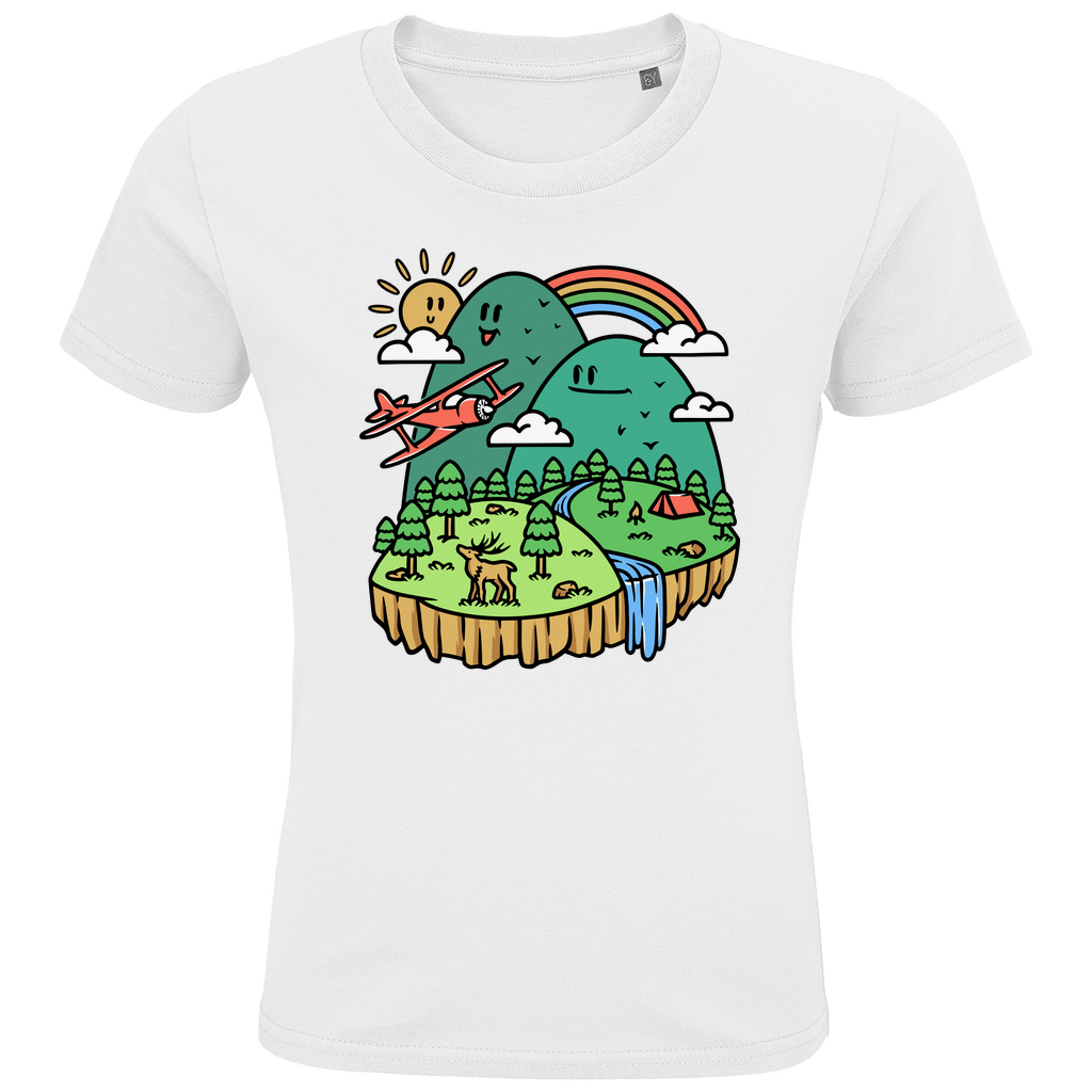 Kids Premium Bio T-Shirt Cute Mountain
