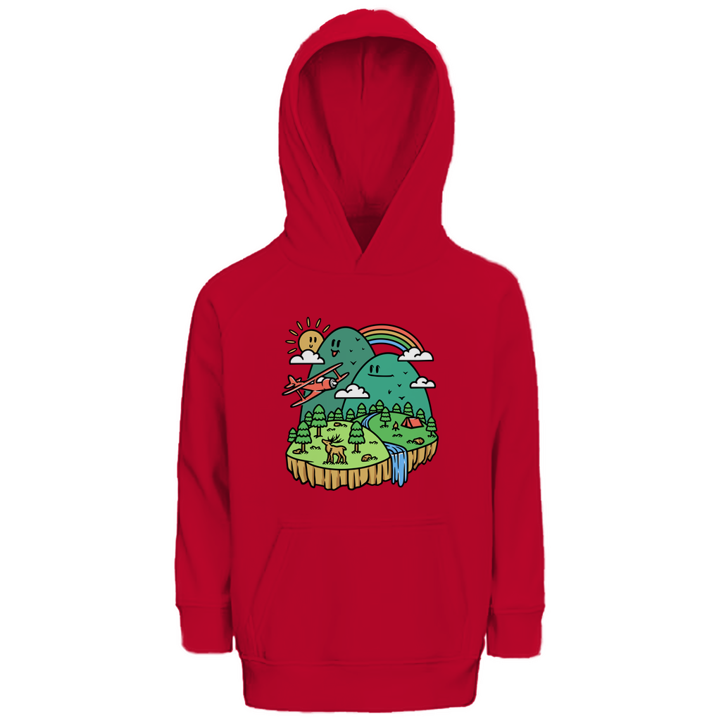 Kinder Premium Bio Hoodie Cute Mountain