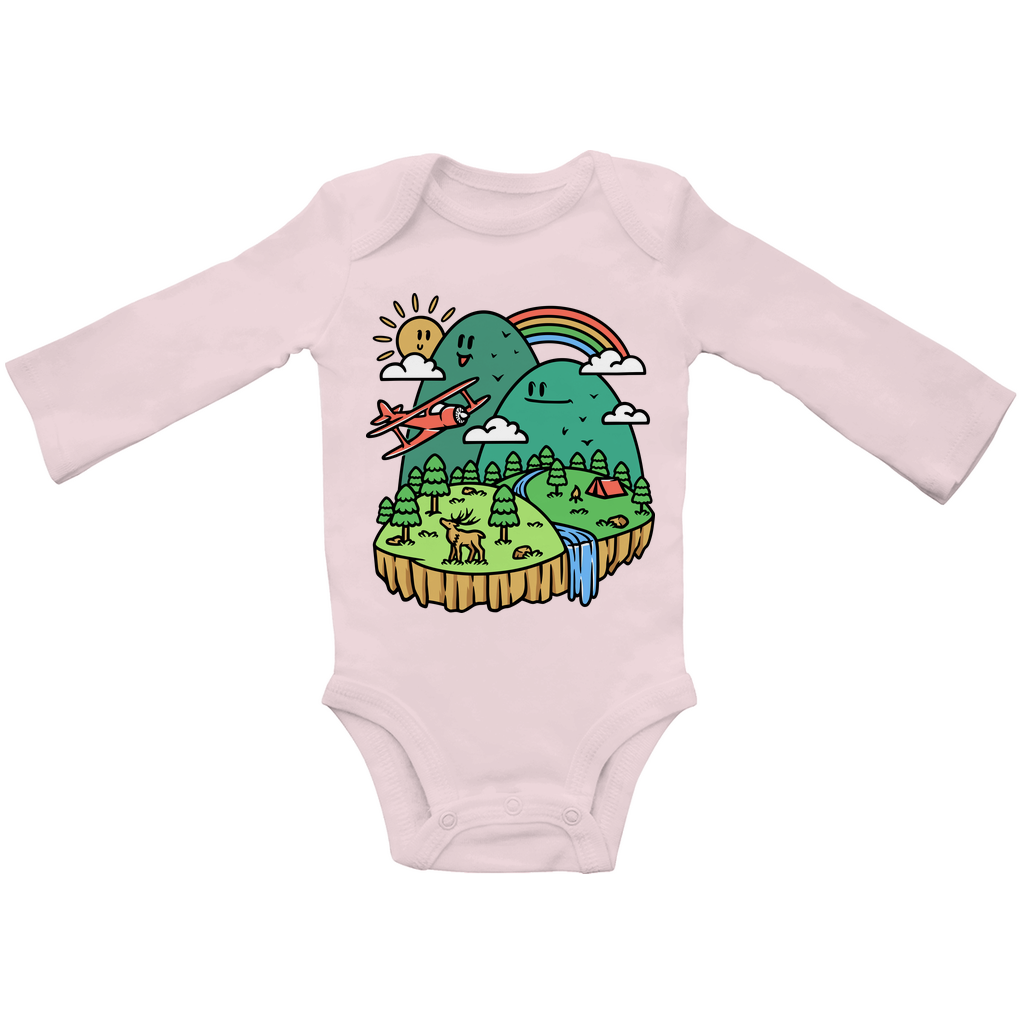 Baby Bio Bodysuite Langarm Cute Mountain