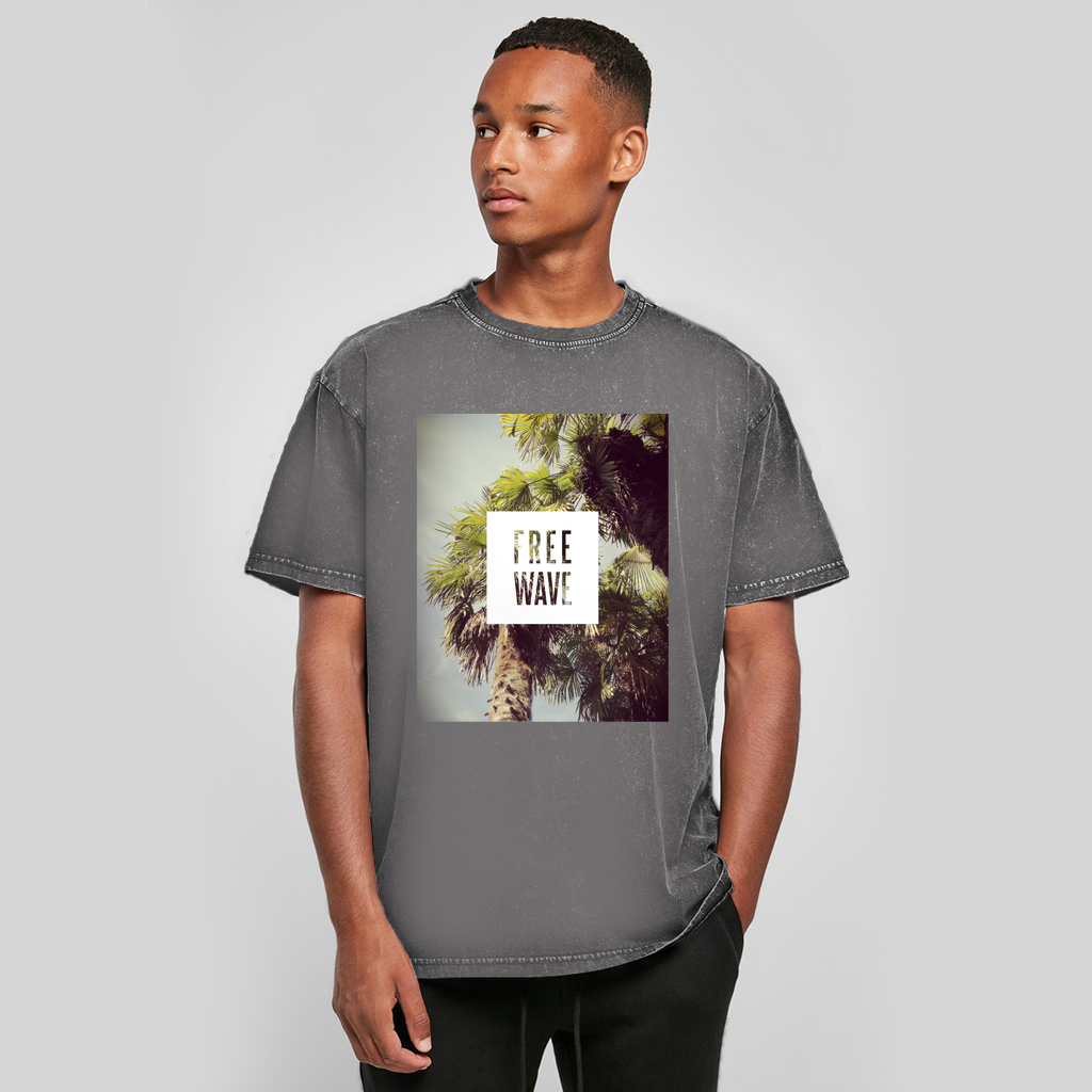 Oversize Washed T-Shirt Free Wave Filter
