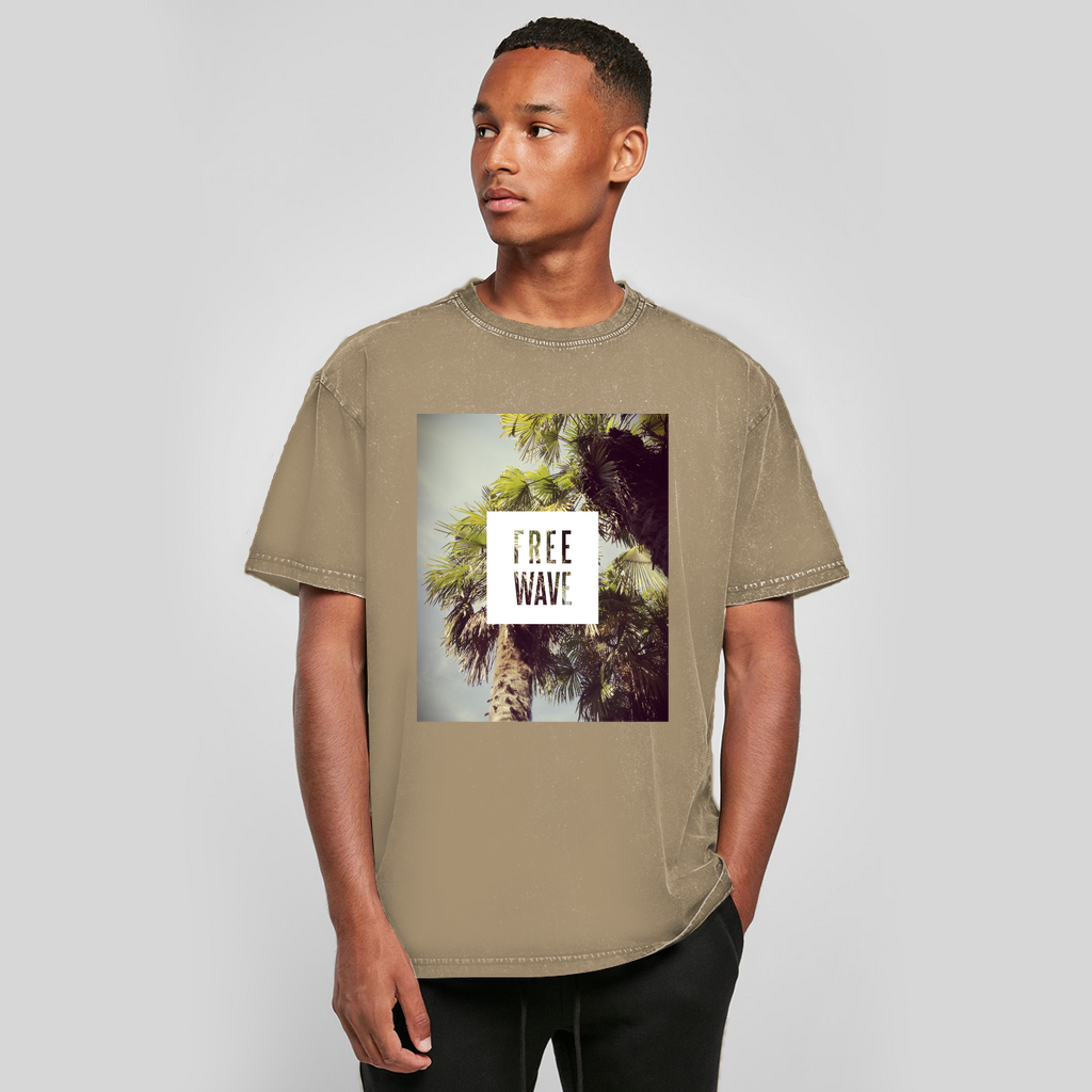 Oversize Washed T-Shirt Free Wave Filter