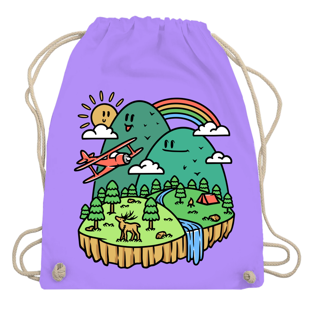 Turnbeutel Cute Mountain