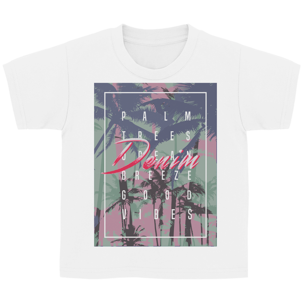 Kinder Basic T-Shirt Denim