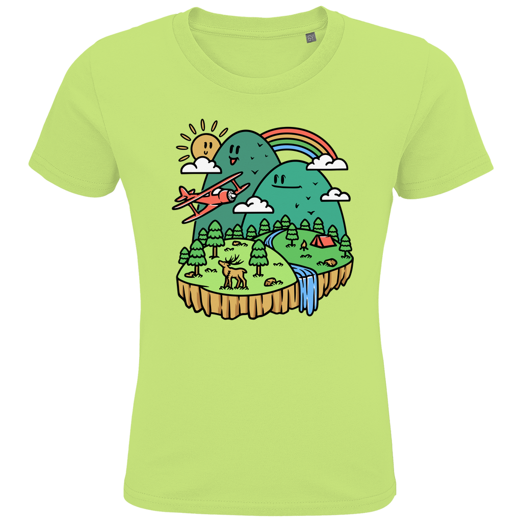 Kids Premium Bio T-Shirt Cute Mountain