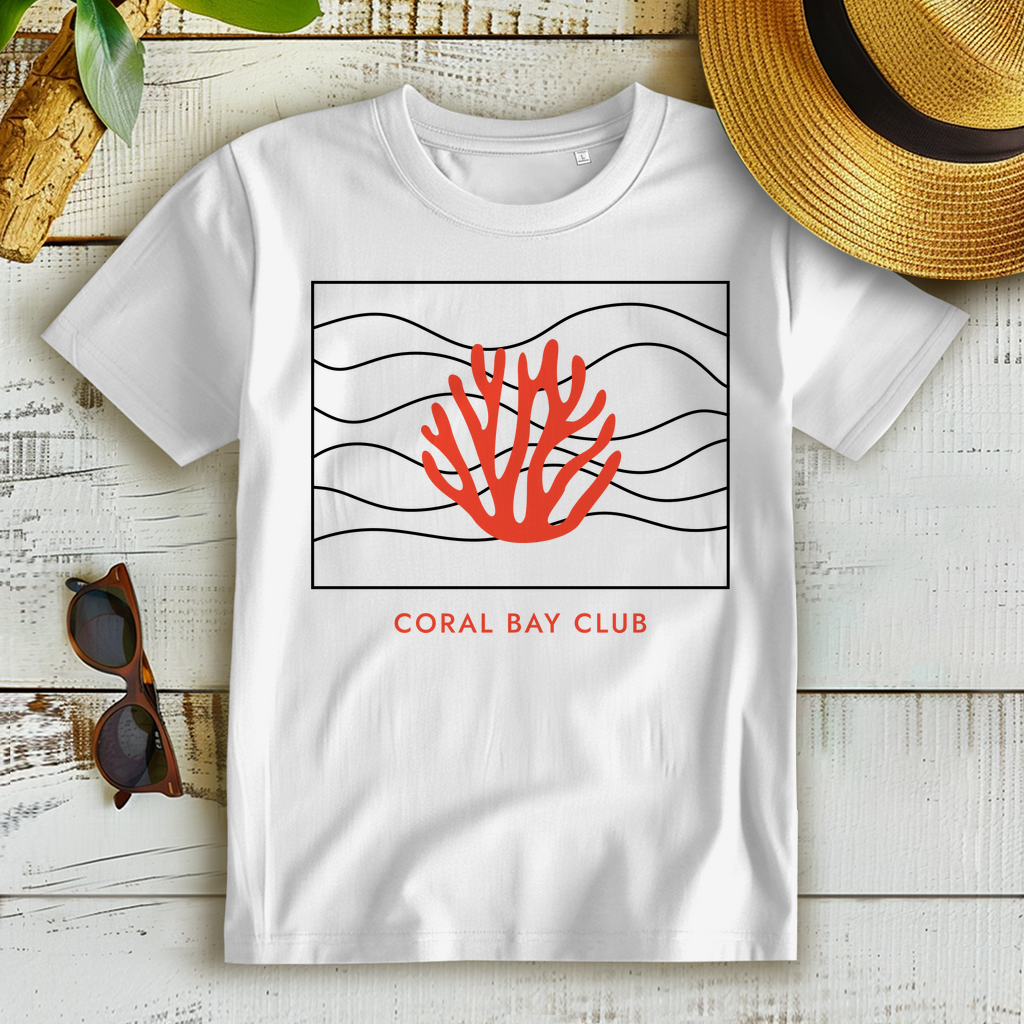T-Shirt Breeze "Wellen Koralle"