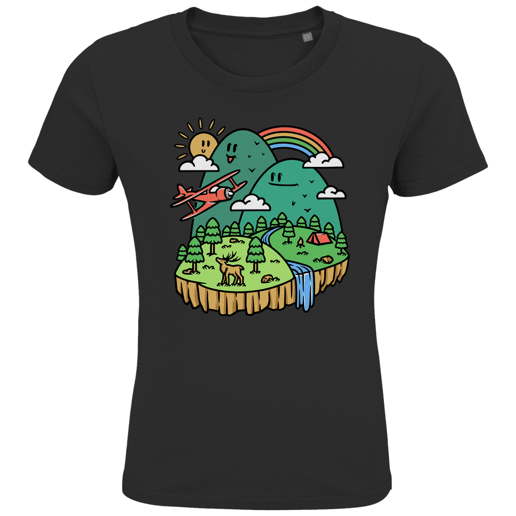 Kids Premium Bio T-Shirt Cute Mountain