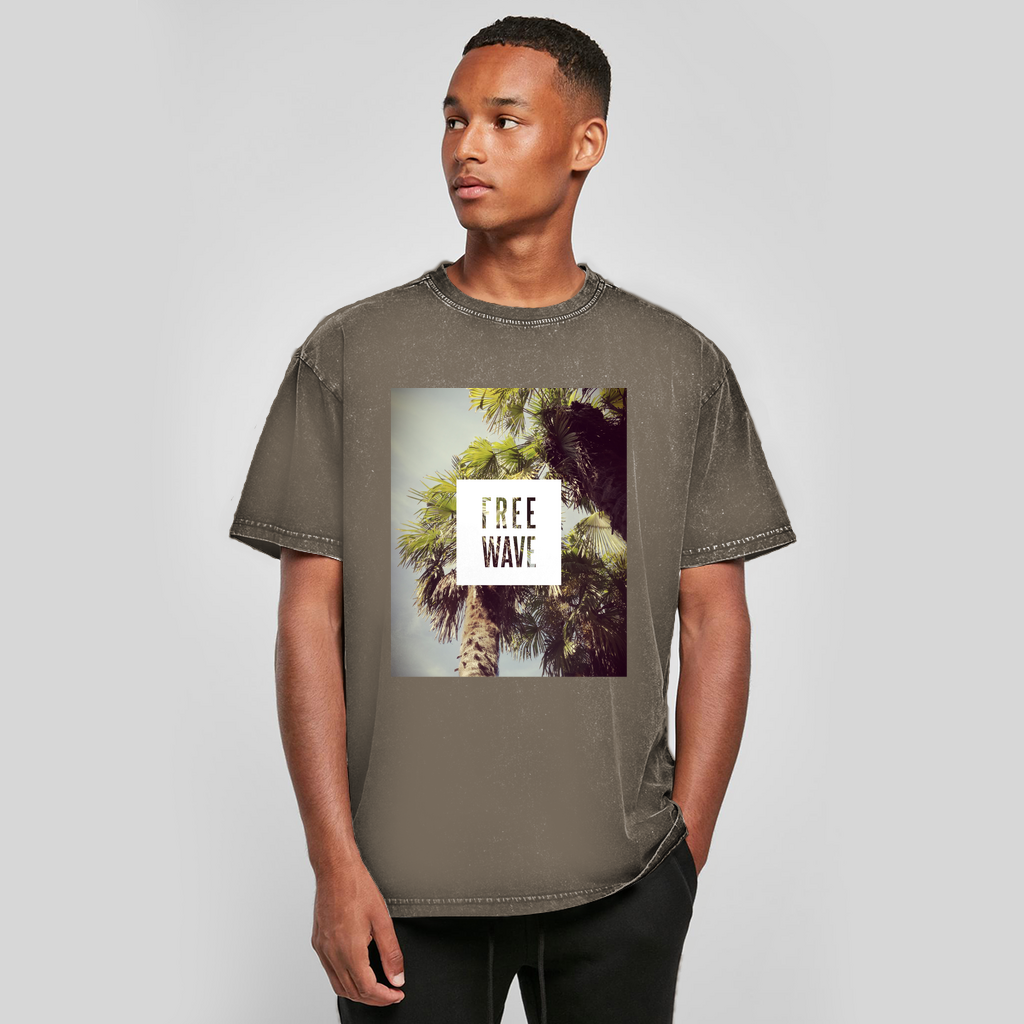 Oversize Washed T-Shirt Free Wave Filter
