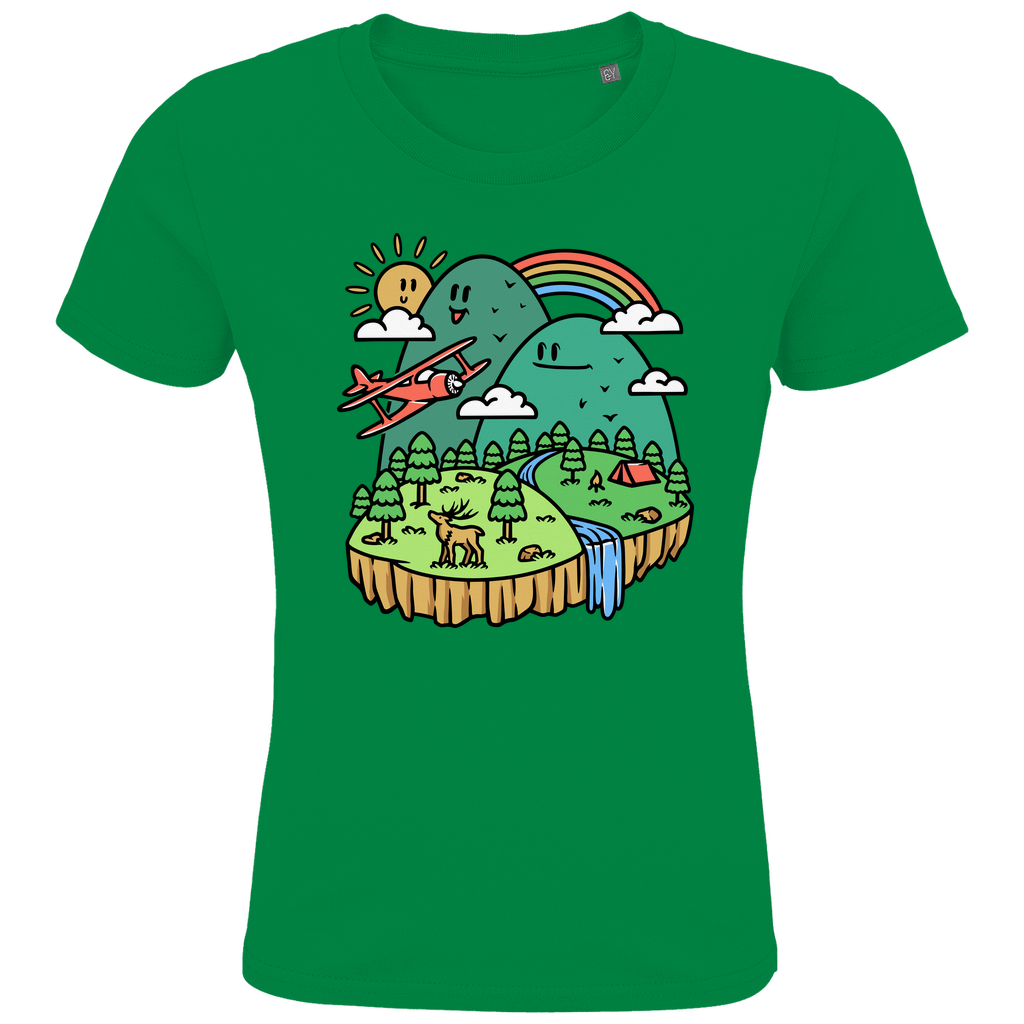 Kids Premium Bio T-Shirt Cute Mountain