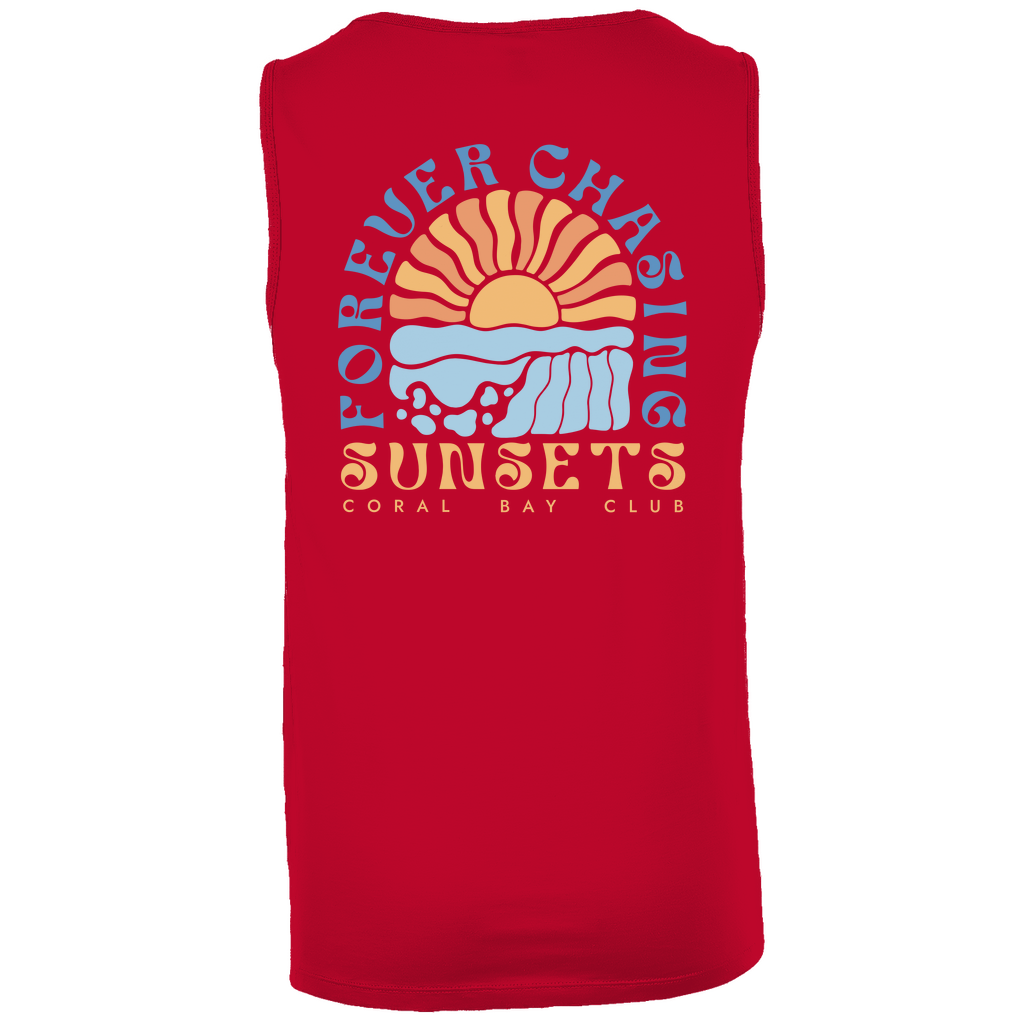 Tanktop Boxy "Forever chasing Sunsets"