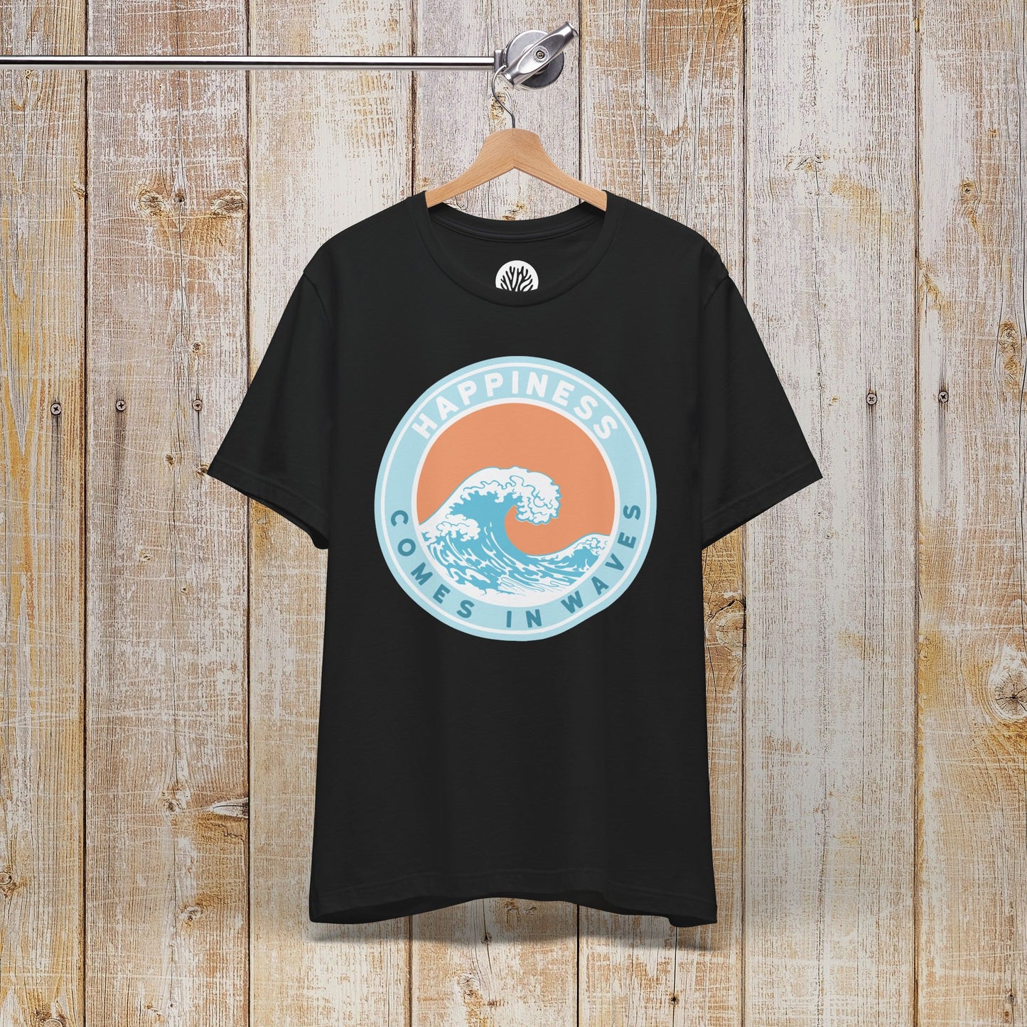 Surfer Shirt "Happiness comes in Waves"