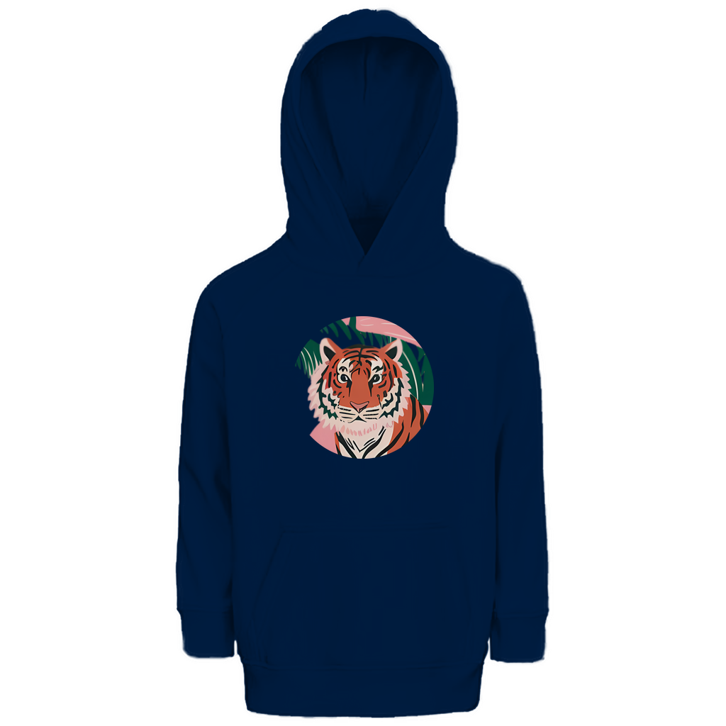 Kinder Premium Bio Hoodie Tiger Sunshine
