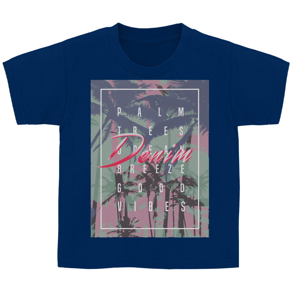 Kinder Basic T-Shirt Denim