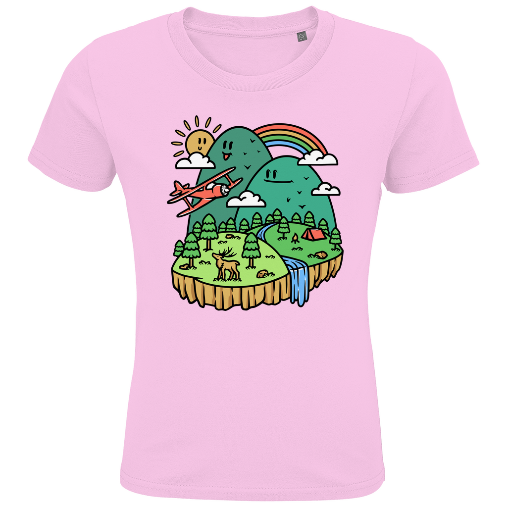 Kids Premium Bio T-Shirt Cute Mountain