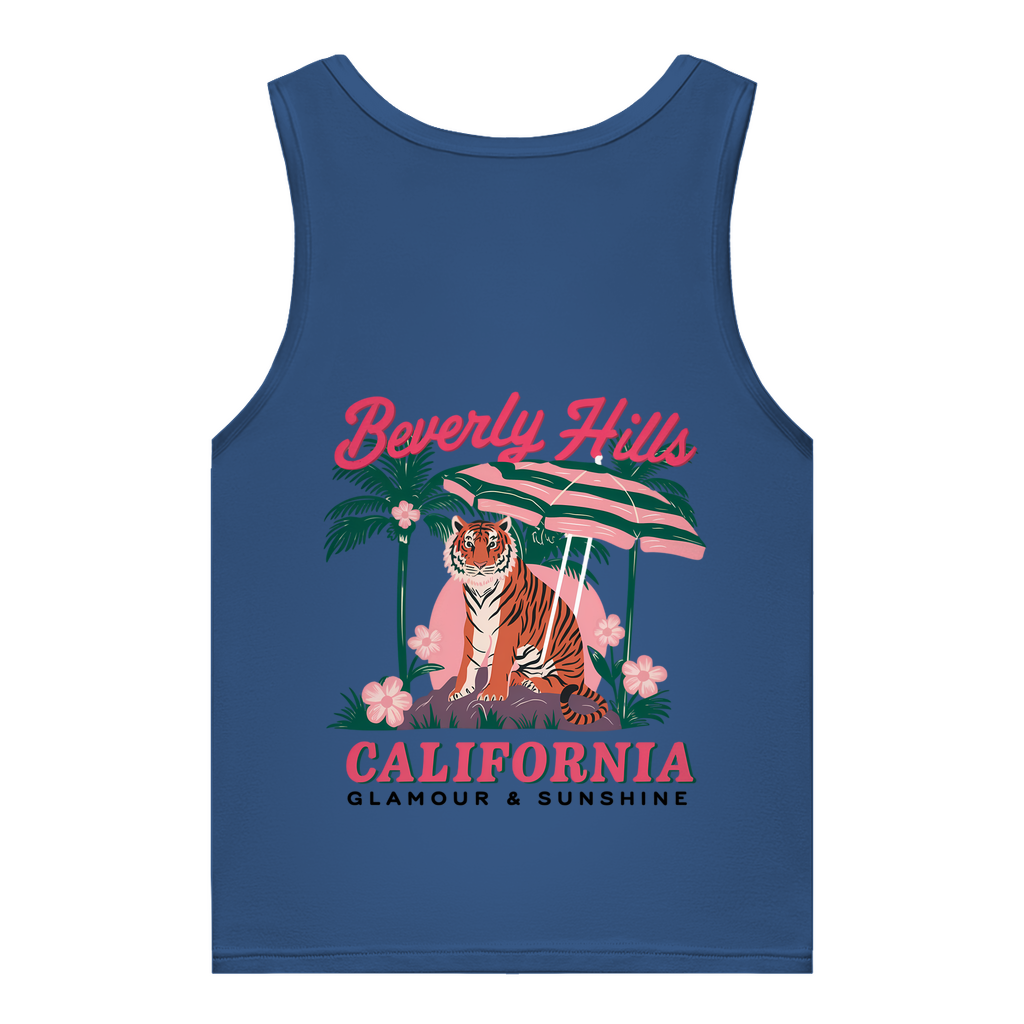 Damen Premium Organic Tank Top Tiger Sunshine