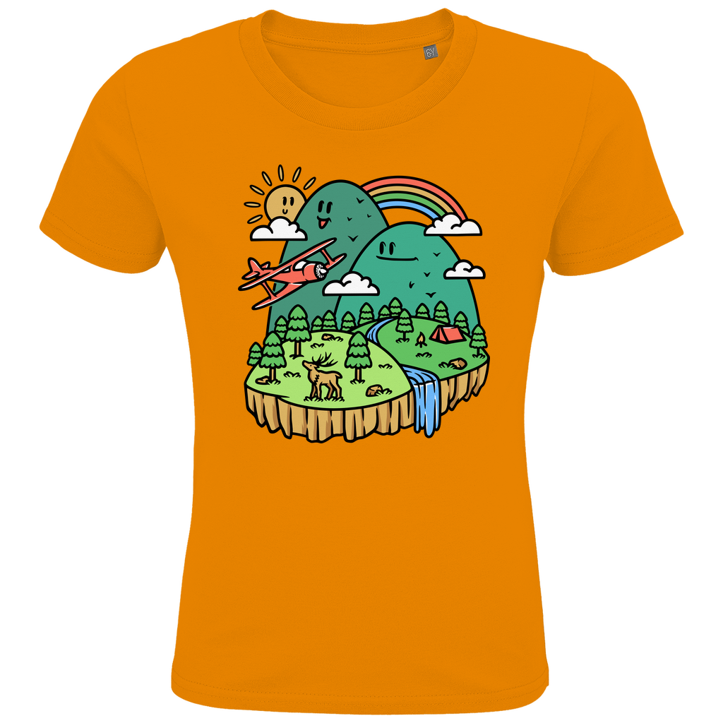Kids Premium Bio T-Shirt Cute Mountain