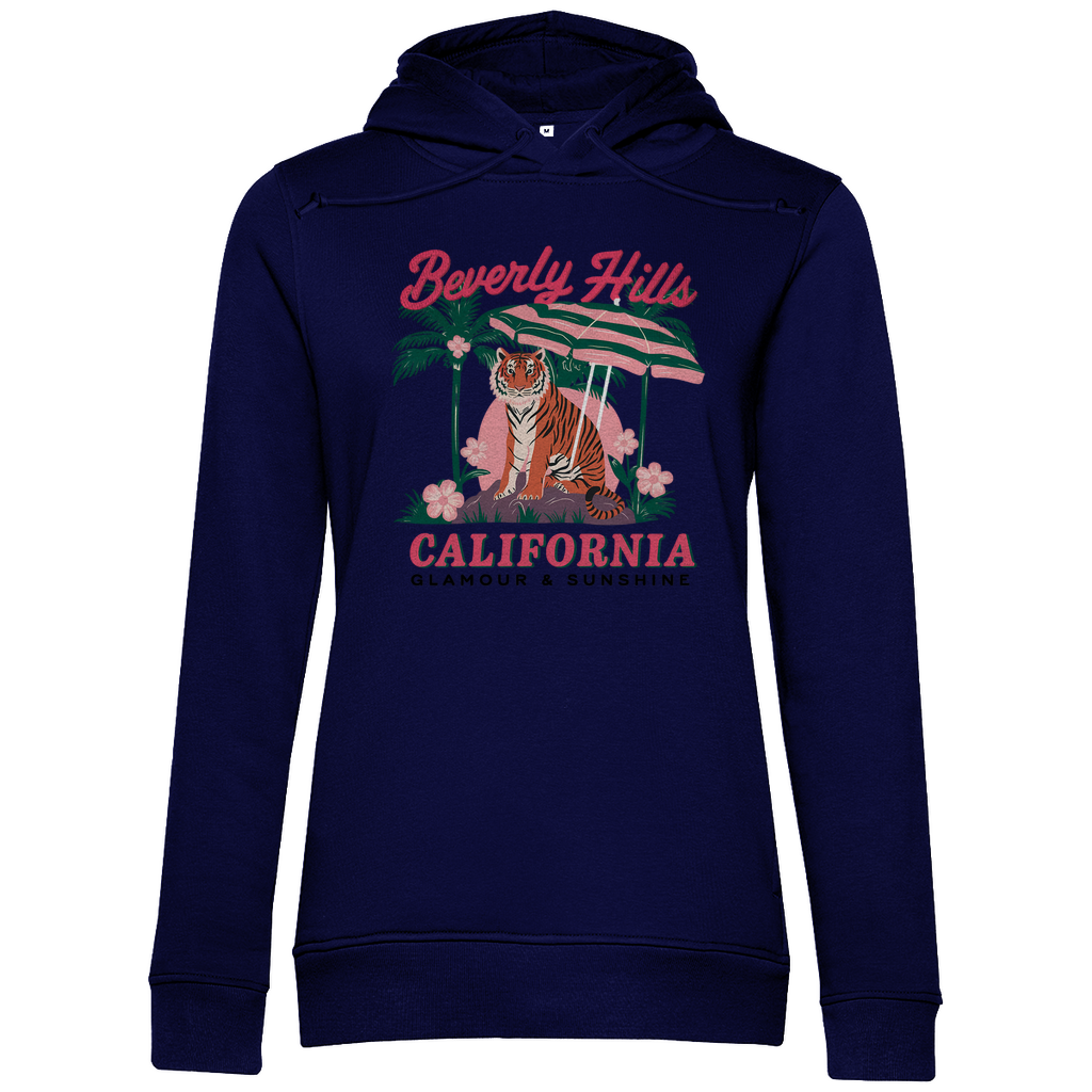 Damen Premium Bio Hoodie Tiger Sunshine