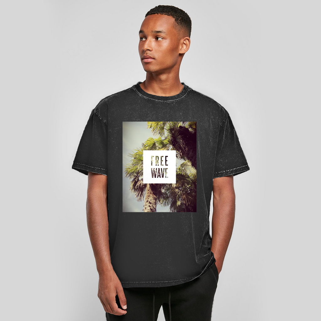 Oversize Washed T-Shirt Free Wave Filter
