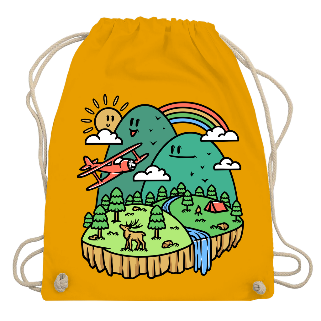 Turnbeutel Cute Mountain