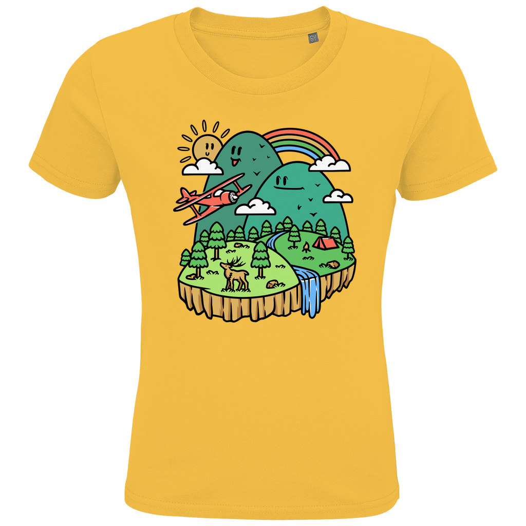 Kids Premium Bio T-Shirt Cute Mountain