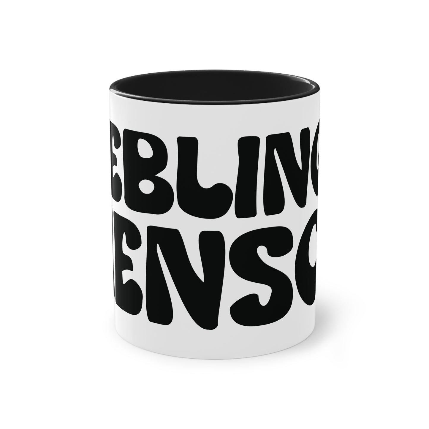 Tasse "Lieblingsmensch" Geschenk für die Liebsten stilvolles Design in  schwarz weiß Kollektion "Mare" Geschenk zum Jahrestag