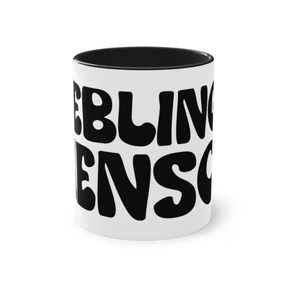 Tasse "Lieblingsmensch" Geschenk für die Liebsten stilvolles Design in  schwarz weiß Kollektion "Mare" Geschenk zum Jahrestag