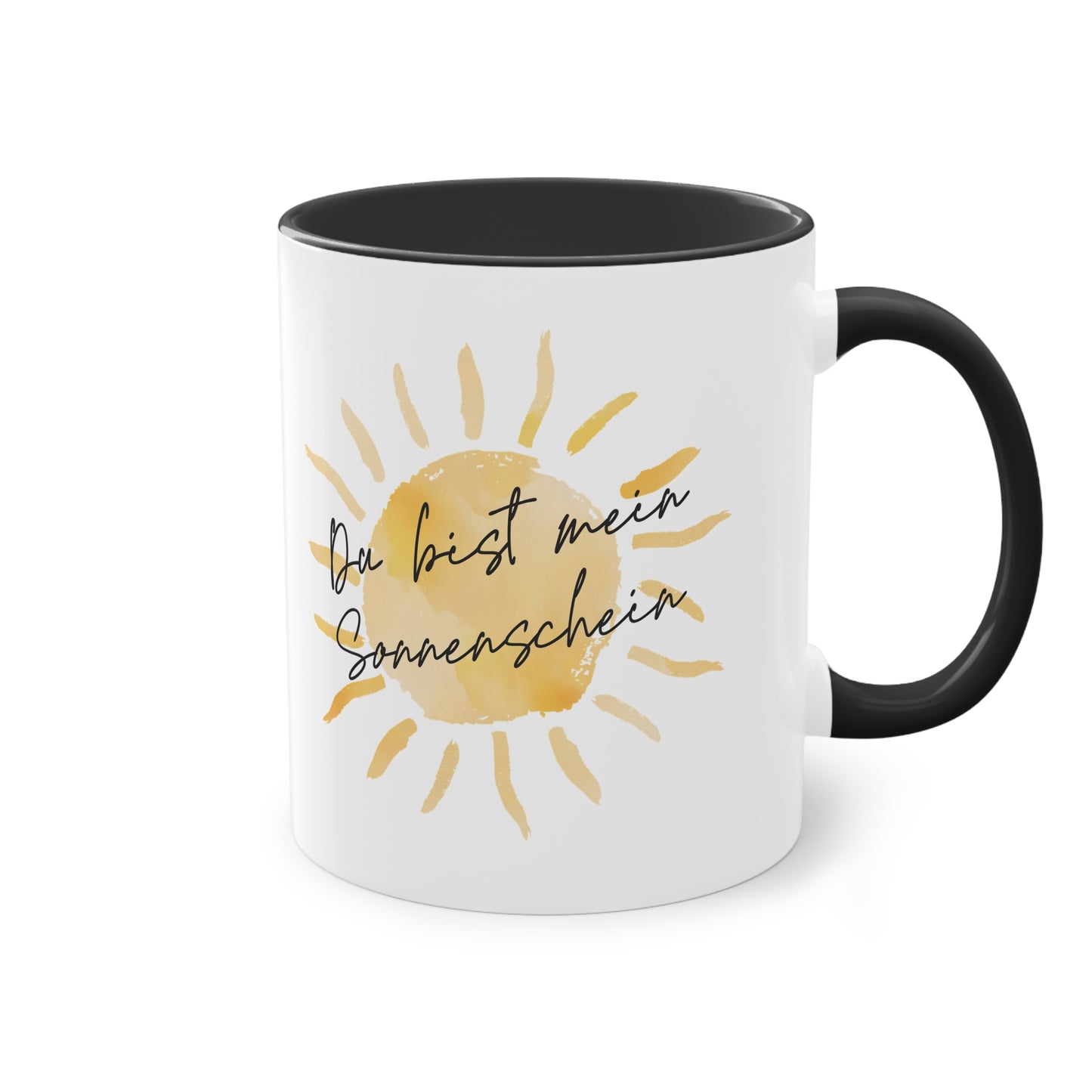 Tasse "Du bist mein Sonnenschein" Geschenk für die Liebsten im stilvollen Wasserfarben Design, Geschenk zum Jahrestag