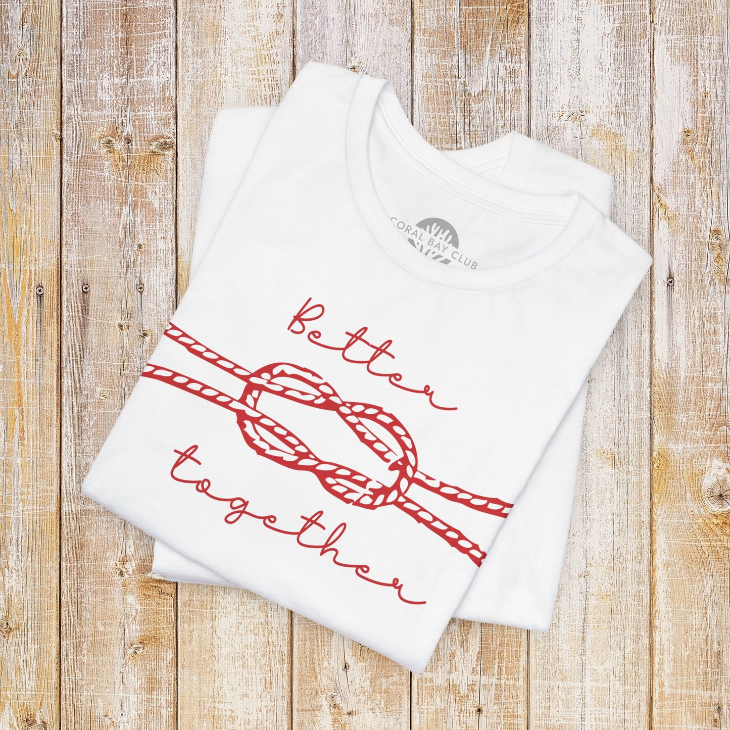 Allrounder Shirt mit Knotendesign "Better Together"