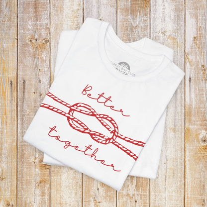 Allrounder Shirt mit Knotendesign "Better Together"