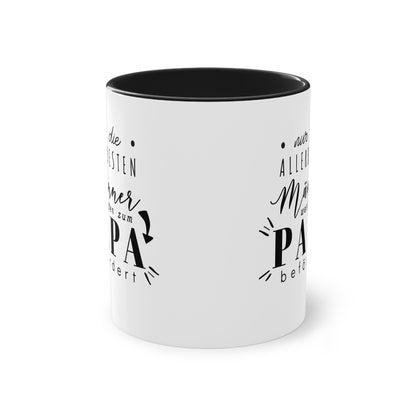 Tasse "Nur die allerbesten Männer..."  Geschenk für Papa zum Vatertag stilvolles Handlettering Design in schwarz weiß, Statement piece