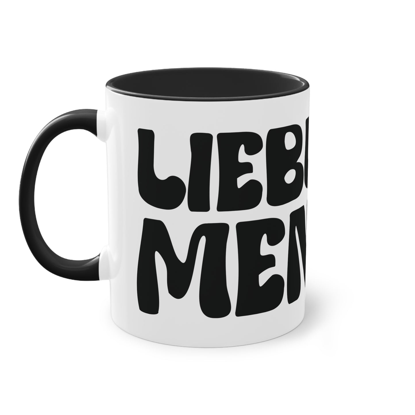 Tasse "Lieblingsmensch" Geschenk für die Liebsten stilvolles Design in  schwarz weiß Kollektion "Mare" Geschenk zum Jahrestag