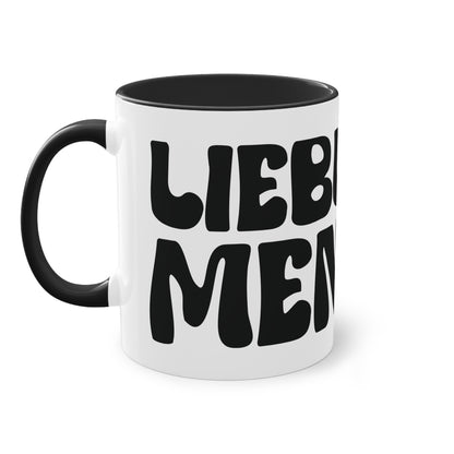Tasse "Lieblingsmensch" Geschenk für die Liebsten stilvolles Design in  schwarz weiß Kollektion "Mare" Geschenk zum Jahrestag