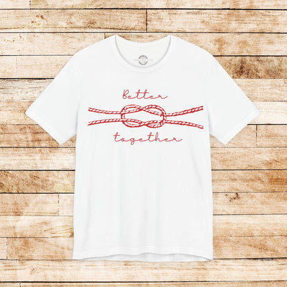 Allrounder Shirt mit Knotendesign "Better Together"