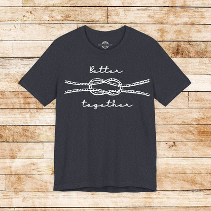Allrounder Shirt mit Knotendesign "Better Together"