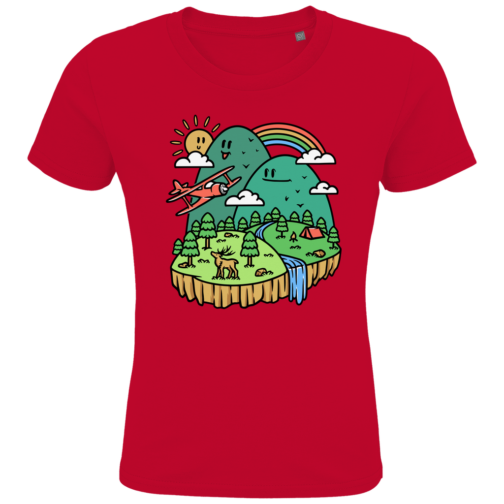 Kids Premium Bio T-Shirt Cute Mountain