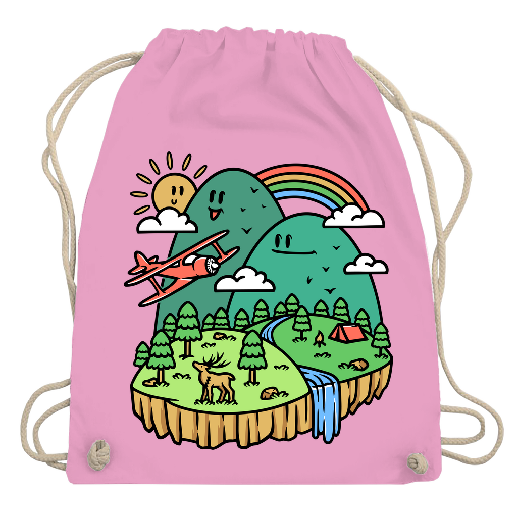 Turnbeutel Cute Mountain