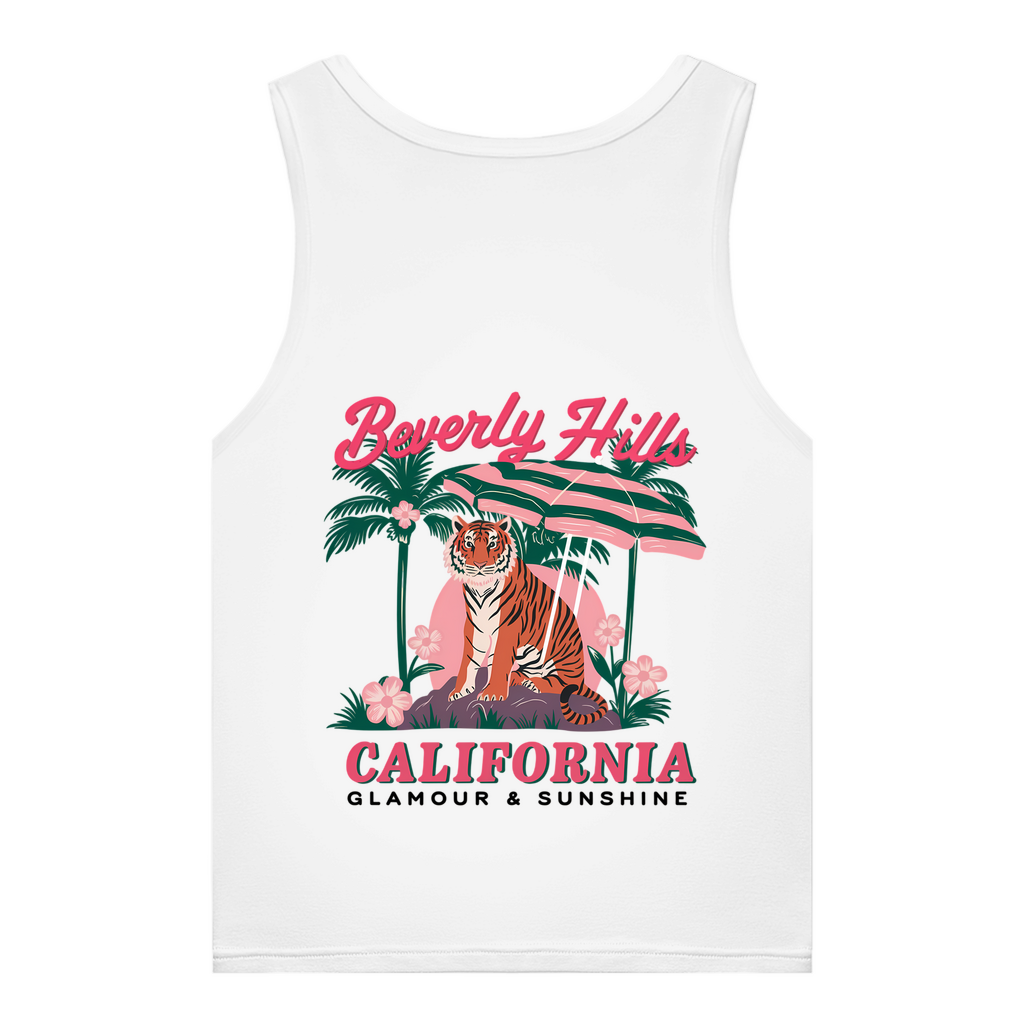 Damen Premium Organic Tank Top Tiger Sunshine