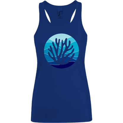 Tank Top Long "Gradient Koralle"