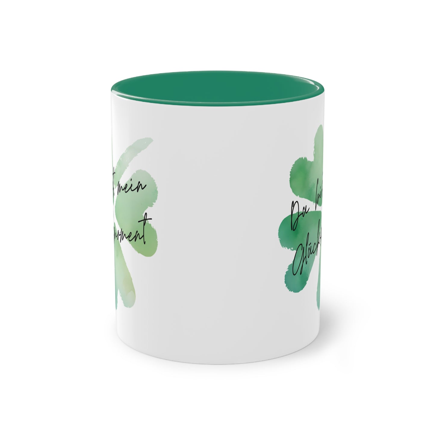 Tasse "Du bist mein Glücksmoment" Geschenk für die Liebsten stilvolles Wasserfarben Design, Geschenk zum Jahrestag