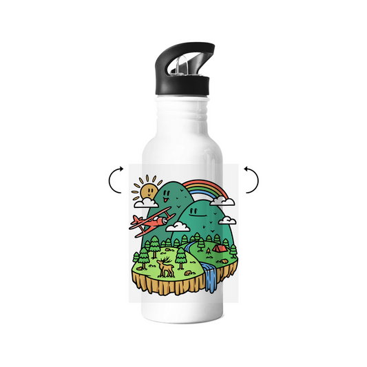 Edelstahl-Trinkflasche Cute Mountain
